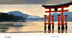 Desktop Screenshot of happinessisjapan.com